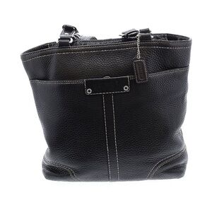 Coach bucket bag black Pebble Grain f13089